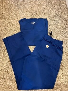 Carhartt Royal Blue Scrub Set